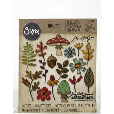 Sizzix By Tim Holtz Thinlits Dies - Funky Foliage